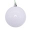 Vickerman 3" x 18" White Shiny Ball Ornament Stick 12 per bag.
